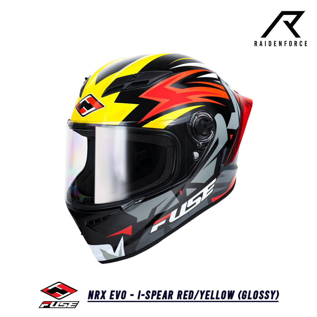 หมวกกันน็อค FUSE HELMET NRX EVO - I-Spear Red/Yellow (GLOSSY)