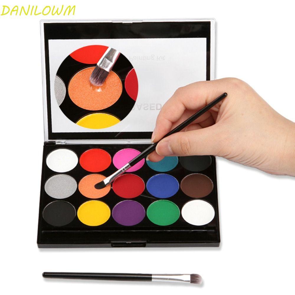 DANILOWM Body Art Painting Pigment, Safe Professional Face Body Oil Paints, Non Toxic Halloween Make