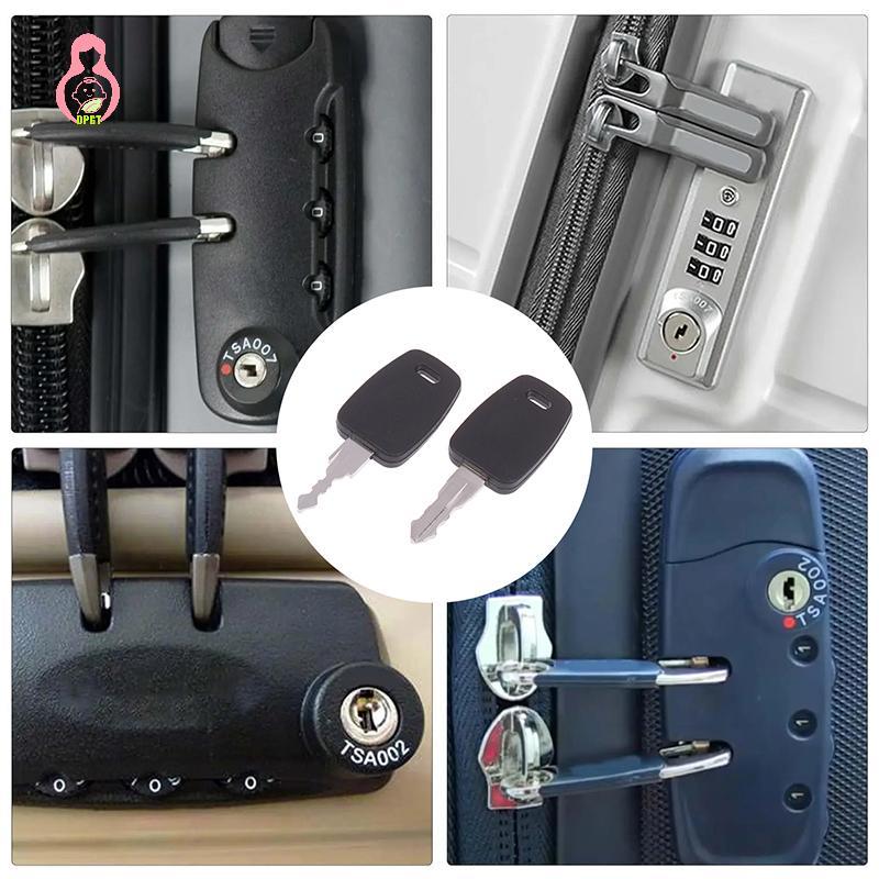 [DPGT] 2 ชิ้น 007 คีย์ 002 คีย์ Master กระเป๋าเดินทาง Lo Keyspatible พร้อมรหัสผ่านกระเป๋าเดินทาง TSA