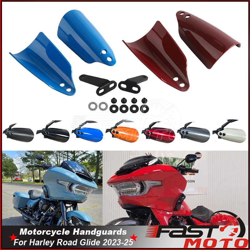 TC Motor Handguard Club Style Hand Guard Falling Protector For Harley Touring CVO Road Glide FLTRX F