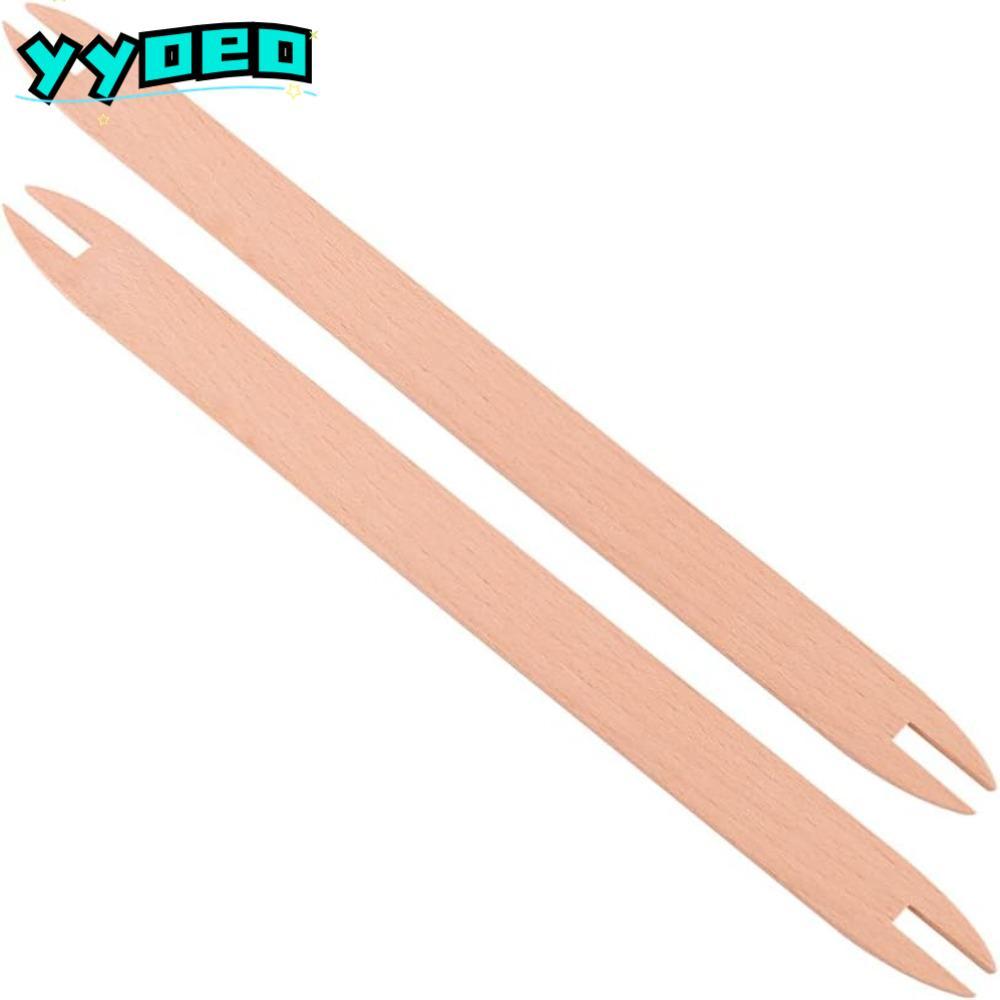 YYOEO เครื่องทอผ้า, 2 ชิ้น 30*2.3 ซม.ทอผ้าเครื่องมือ,ทอผ้า Sticks ไม้ Log สีทอผ้าอุปกรณ์เสริมทอมือ