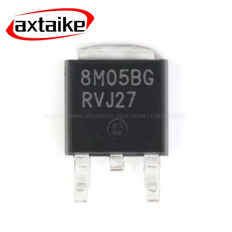 10PCS NCV78M05BDTRKG 8M05BG NCV78M05 78M05 TO-252 DPK SMD 5V 500mA แรงดันไฟฟ้าบวก Linear Regulator L