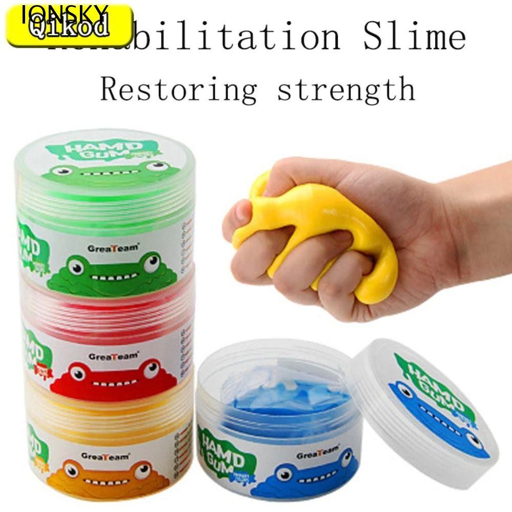 IONSKY Finger Training Putty, Soft Clay 4 ชิ้น/เซ็ต Hand Putty Squiz ของเล่น, ของเล่นบีบ Non-Sticky 