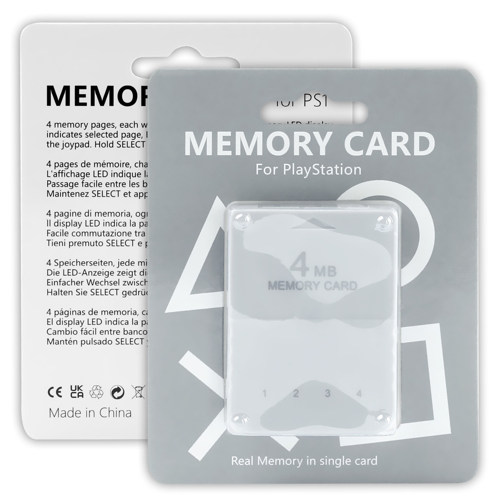 พร้อมสต็อก จัดส่งรวดเร็ว PS1 MEMORY CARD ps1 1M MEMORY CARD PS1 MEMORY CARD PS1 Host Dedicated MEMOR