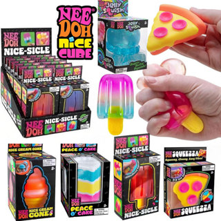 NeeDoh แมงกะพรุนพิซซ่าไอศกรีมเค้ก Popsicle รุ่น Sensory Sque…