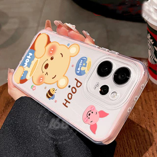 เคส OPPO Reno 16 16F 15 15F 5G เคส OPPO Reno 16 15 Pro 5G Pro Max 5G เคสน่ารักการ์ตูนหมีวินนี่เดอะพูห์ เคสกันกระแทก เคสเจลเกราะ 2 in 1 เคสใสหนากันตก