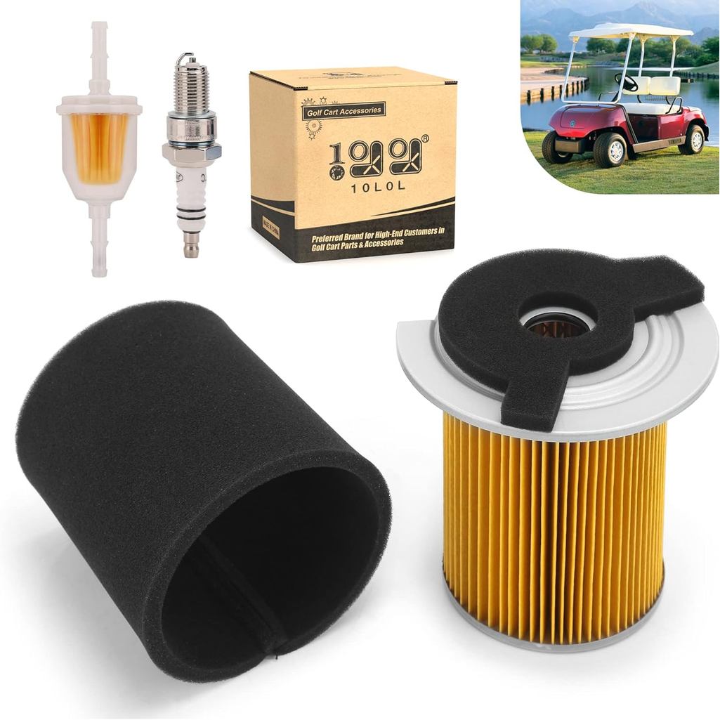 10L0L Tune Up Kit สําหรับ Yamaha G1 G14 รถกอล์ฟแก๊ส, เปลี่ยน J10-14417-00 JF7-14450-01, กรองอากาศ Pr