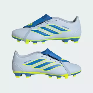 adidas ฟุตบอล รองเท้าฟุตบอลพร้อมลิ้นพับได้ PREDATOR CLUB สำหรับพื้นสนามหญ้า/พื้นสนามหลายประเภท Unisex สีน้ำเงิน JS0347