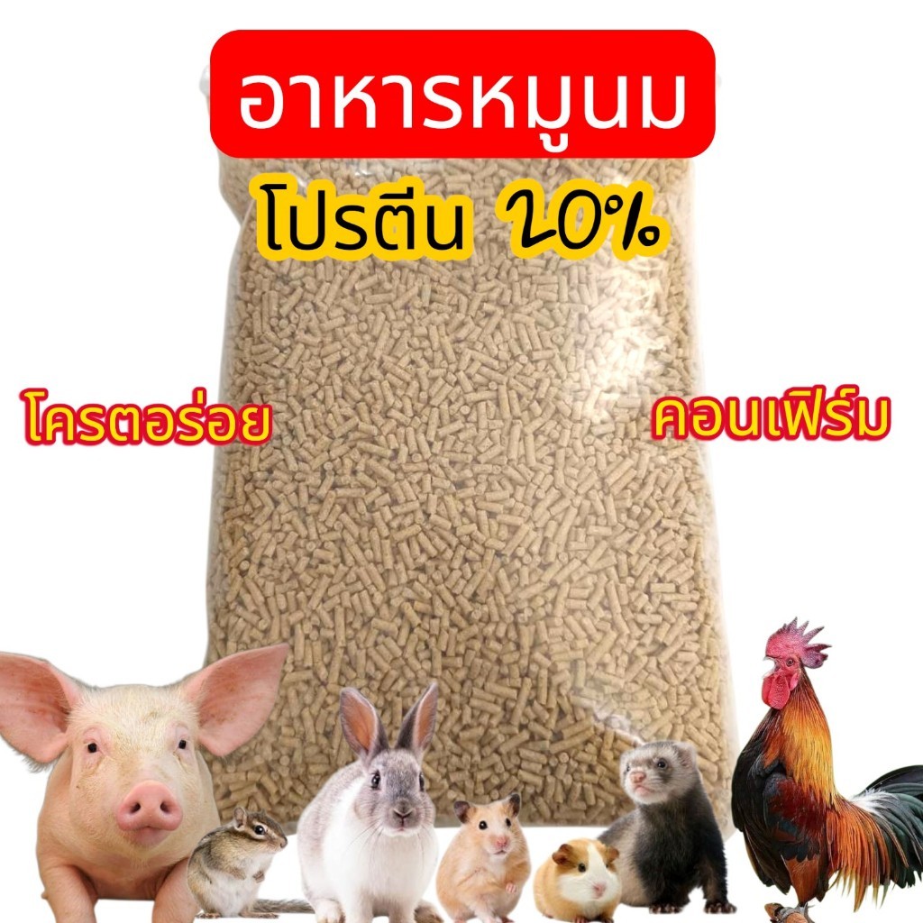<ร้านหนูผี> อาหารหมูอ่อน(หมูนม) หมูกินได้ ไก่ชนก็กินดี  โปรตีน20% ส่งทุกวัน