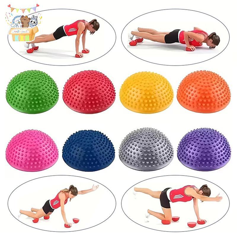 [KXH] Inflatable Half-Ball Massage Balance Training Ball Tactile Ball Fitness Ball Non-Slip Core Tra