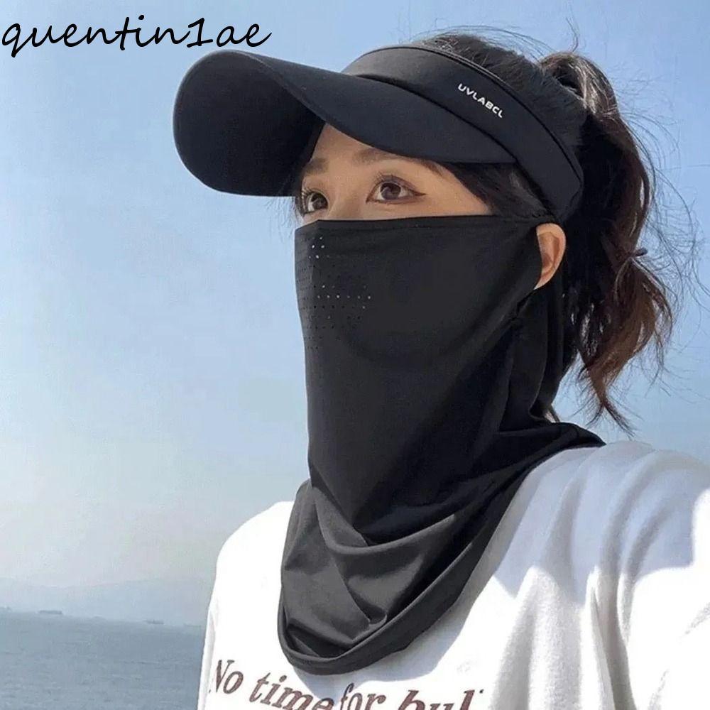 QUENTIN1AE หน้าปกคอห่อสําหรับชาย Breathable สําหรับผู้หญิงตกปลากลางแจ้ง Windproof สีทึบกอล์ฟฤดูร้อนผ
