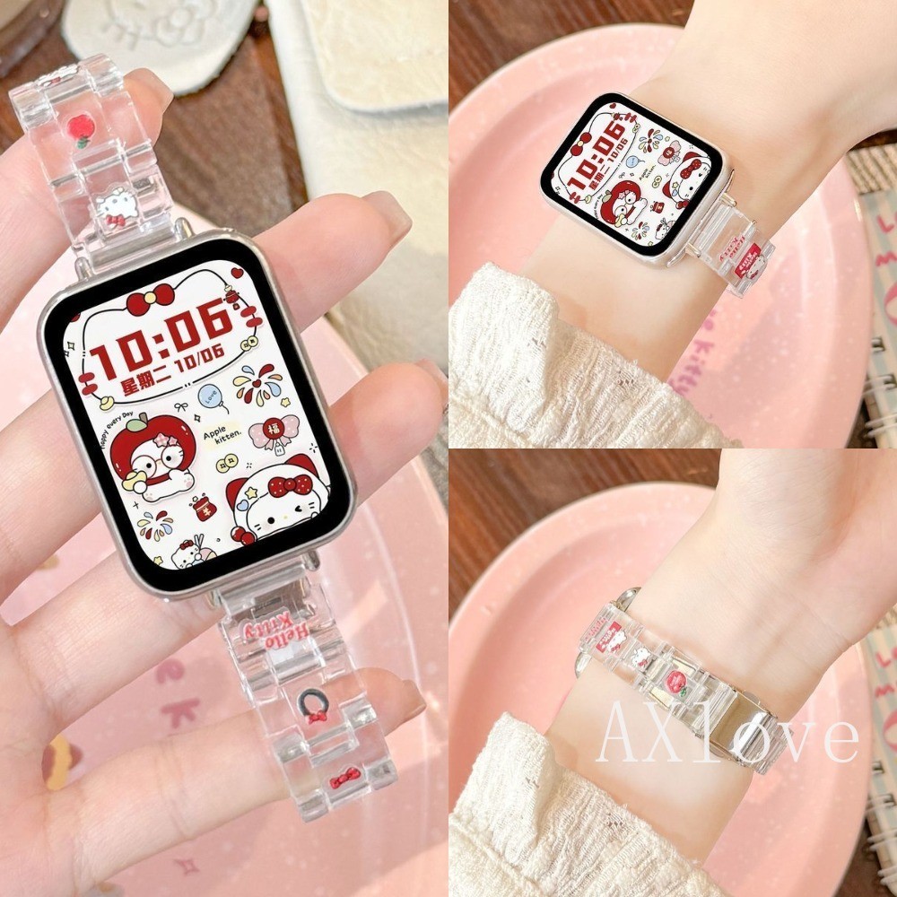 สายเรซินสําหรับ Xiaomi Mi Band 8 Pro 9Pro 10pro เปลี่ยนสายนาฬิกาสําหรับ Redmi Watch 4 5 6 เปลี่ยน