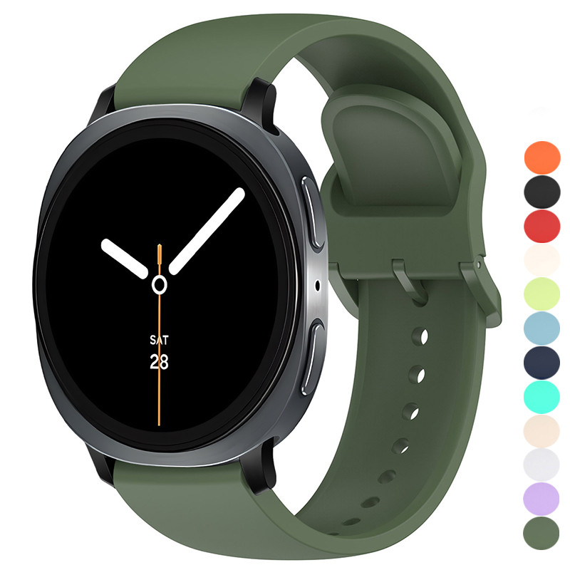 สายซิลิโคนไม่มีช่องว่างสําหรับ Samsung Watch 8 40 44mm Galaxy Watch 8Classic 46mm