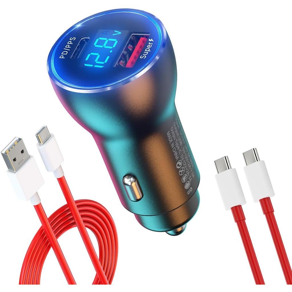สําหรับ One Plus Car Charger Super 100W 80W 65W สําหรับ OnePlus 15 15R 13 12 13R 12R 11 10 Pro 9 10T