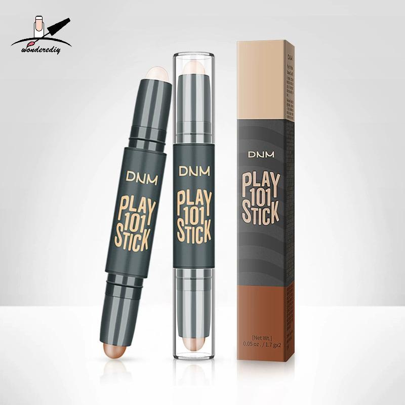 [wonderediy] แต่งหน้าสองหัว High V Face คอนซีลเลอร์ Contouring Bronzers Highs Pen เครื่องสําอาง 3D แ