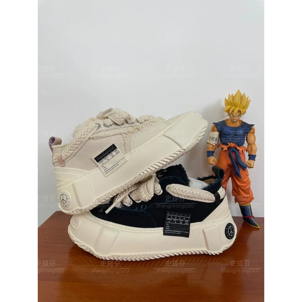 รองเท้า XVessel Wu Jianhao สีดำและสีขาว แบบ vulcanized หนา