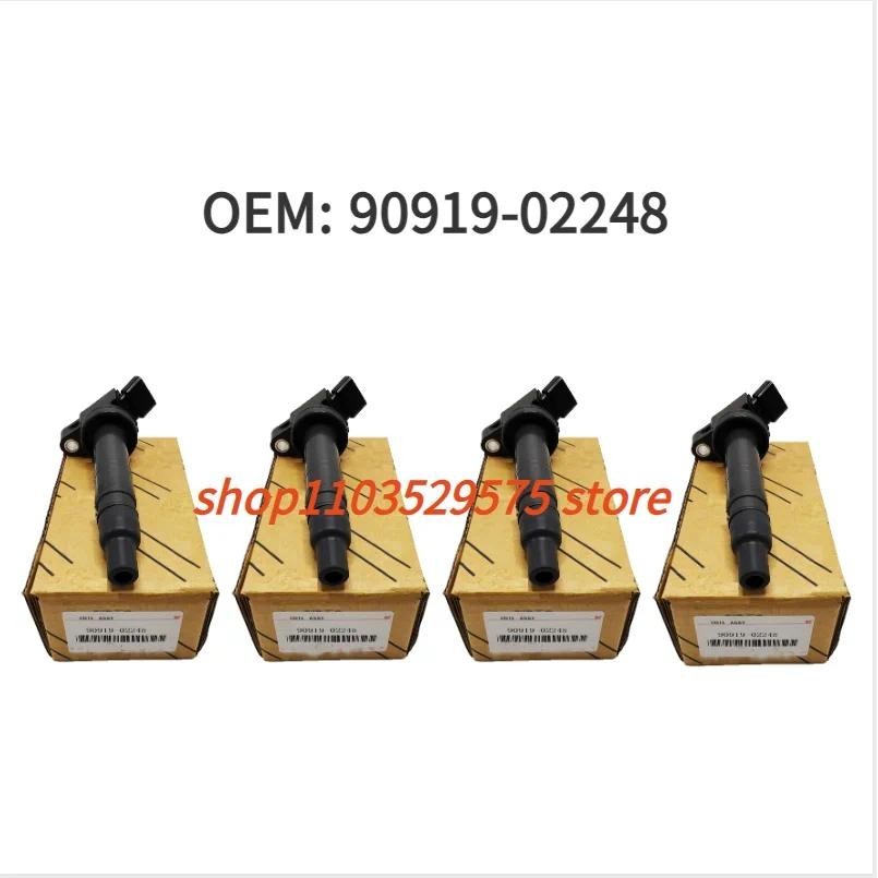 4 ชิ้น 90919-02248 90919-02260 คอยล์จุดระเบิด Igniter เหมาะสําหรับ TOYOTA Camry Hilux