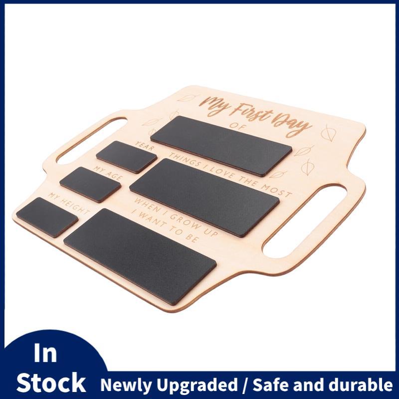 ป้ายวันแรกของโรงเรียน-กระดานภาพหน่วยความจําแบบใช้ซ้ําได้พร้อมที่จับกลับไปโรงเรียนเริ่มต้นสถานรับเลี้