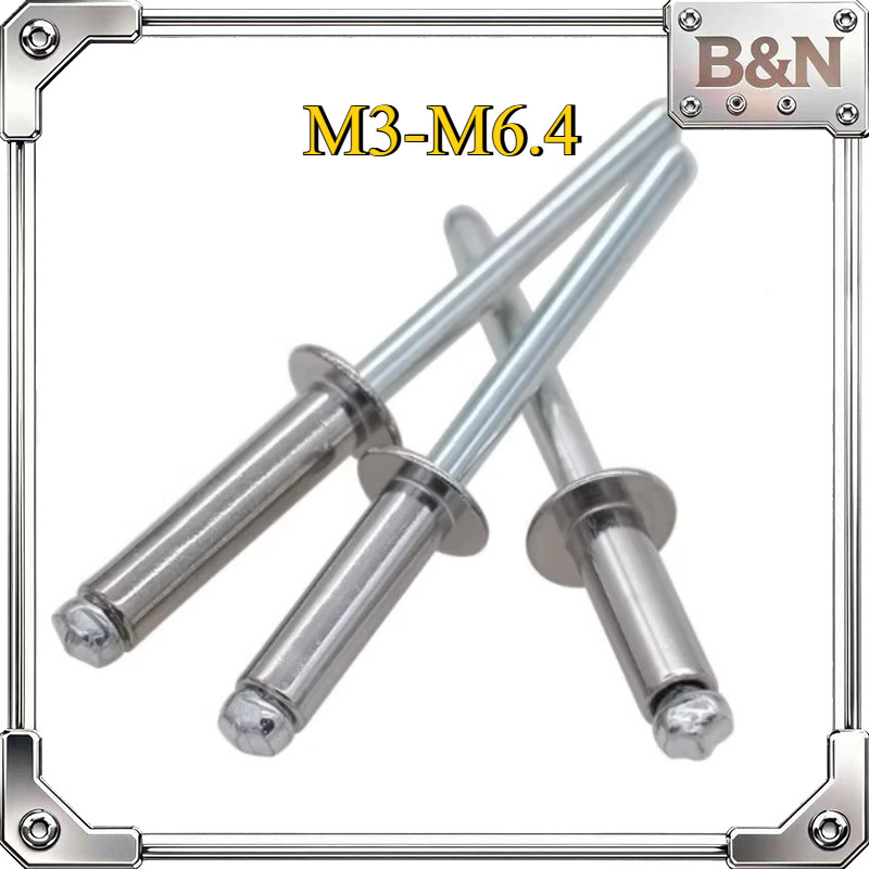 304 หมุดตาบอดสแตนเลส, หมุดเปิด M3/M3.2/M4/M5/M6.4B&N