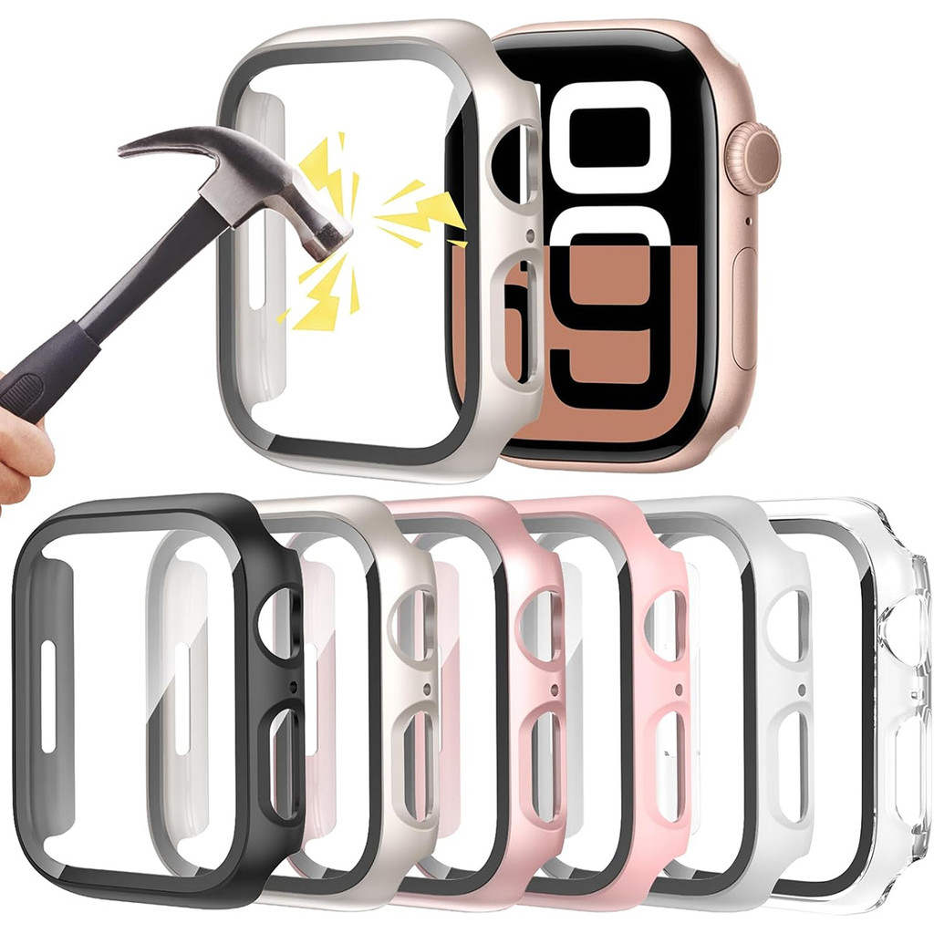 กระจกนิรภัย + ฝาครอบป้องกันหน้าจอสําหรับ Apple Watch Ultra3 2 11/10/9/8/7/6/5/4