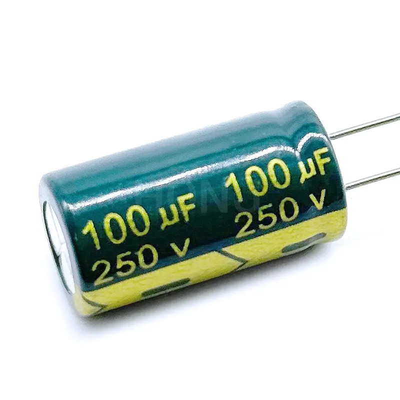 2-5PCS 250V100UF ตัวเก็บประจุอลูมิเนียมอิเล็กโทรลีติคต่ํา Esr/ความต้านทานความถี่สูงขนาด 13*25 100uf2