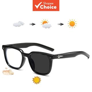 Unisex Korean Style Fashionable Personalized Photochromic Flat Lenses Glasses Trendy Versatile For Daily Use Photochromic Glasses Eyeglasses