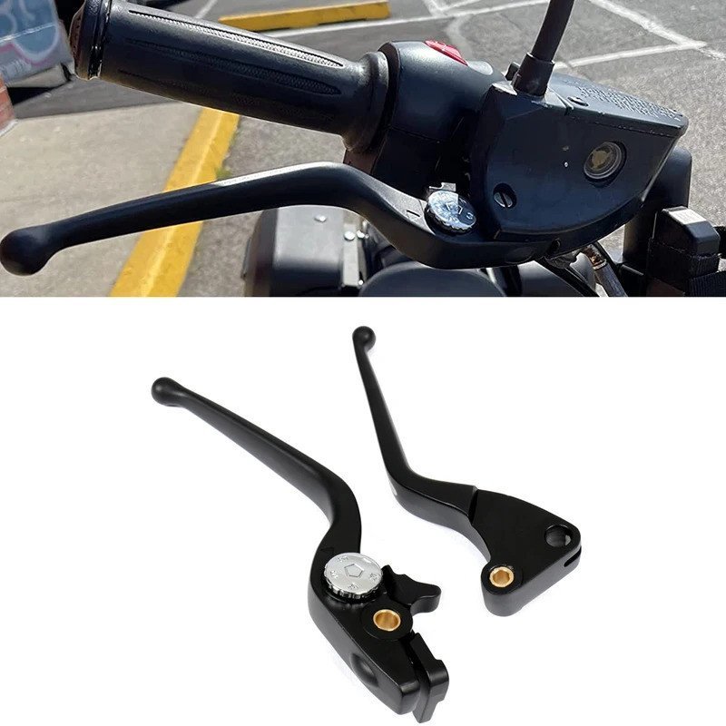 ซ้ายและขวาสีดําคลัทช์เบรคชุดสําหรับ Victory Hammer 8 Ball Sport Intl 2008-2015 ZRB4