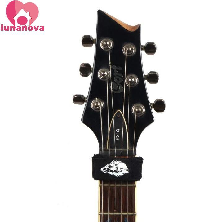 LUNANOVA Fret Wrap กีตาร์, เสียง Damper กีตาร์สายคล้องกีตาร์ Beam เทป, กีตาร์ Fret Wrap ปรับห่อเสียง