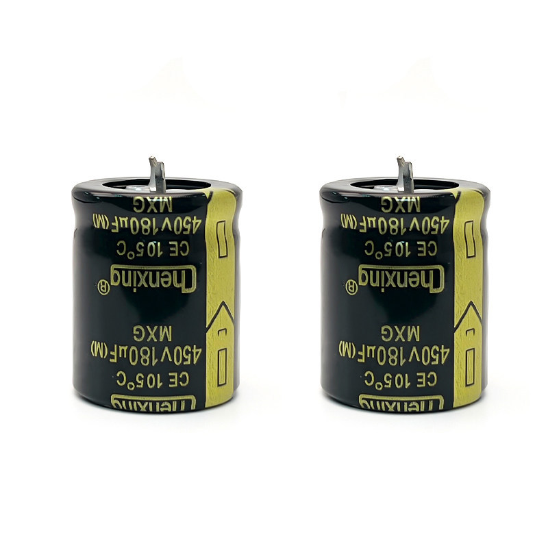 450V180UF Original ยี่ห้อใหม่ Horns คุณภาพสูง Electrolytic Capacitor 180UF 450V ปริมาณ 25x30 มม.