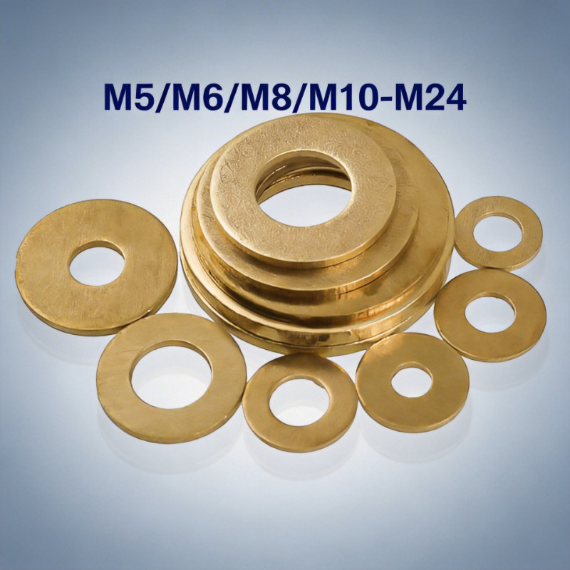 แหวนทองแดง แหวนน้ำมัน แหวนอีแปะ ทองแดง น้ำมันเครื่องM 5/M6/M8/M10-M24/ COPPER FLAT WASHER YEDA