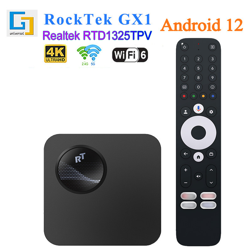 การค้าต่างประเทศ GX1 Google Certified Set-Top box Android 12 tv box 4K HD Home Bluetooth tv box ขายส