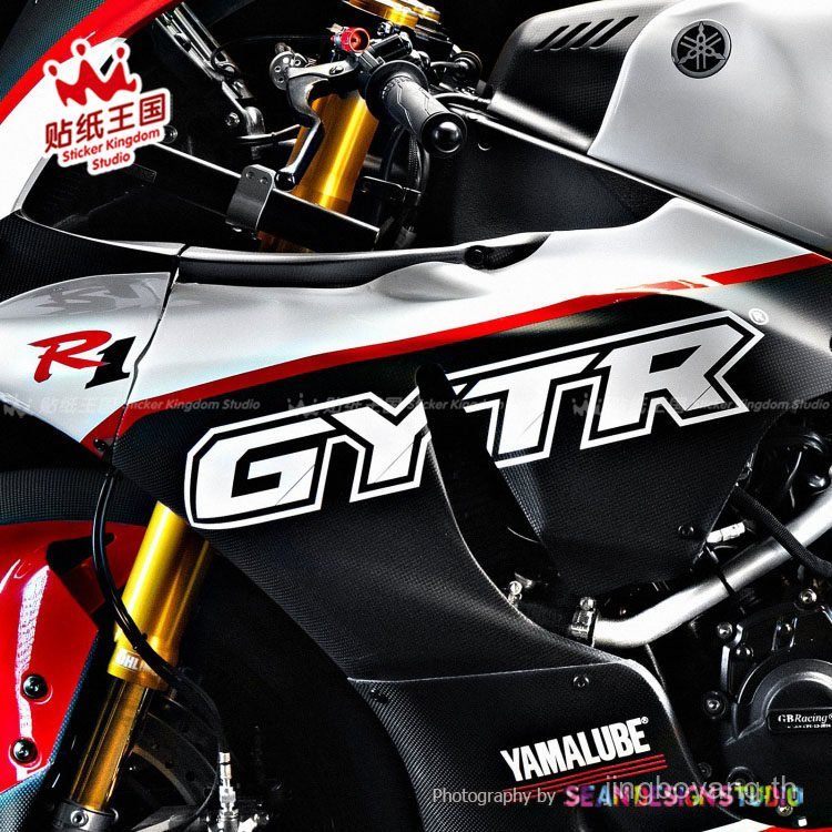 YAMAHA GYTR Fleet R1 R1M R3 R6 R7 สติกเกอร์ตกแต่งตัวถังรถจักรยานยนต์สะท้อนแสง