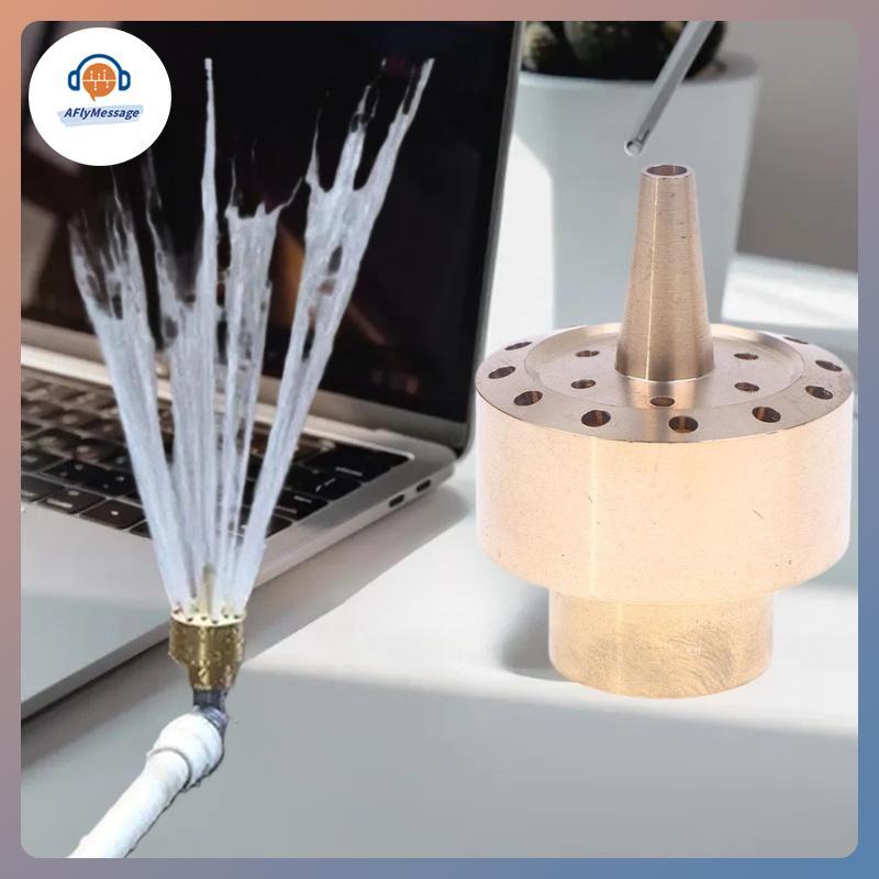 AFl 1/4 "3/4" คอลัมน์ทองเหลืองน้ําพุหัวฉีดทนต่อการกัดกร่อน Pond Head สําหรับ Garden Decor Garden TH