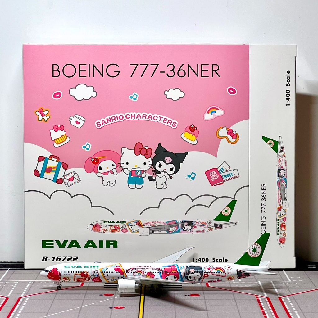 Phoenix 1: 400 เครื่องบิน EVA Air Boeing 777-300ER B-16722 ยี่ห้อใหม่จัดส่งฟรี