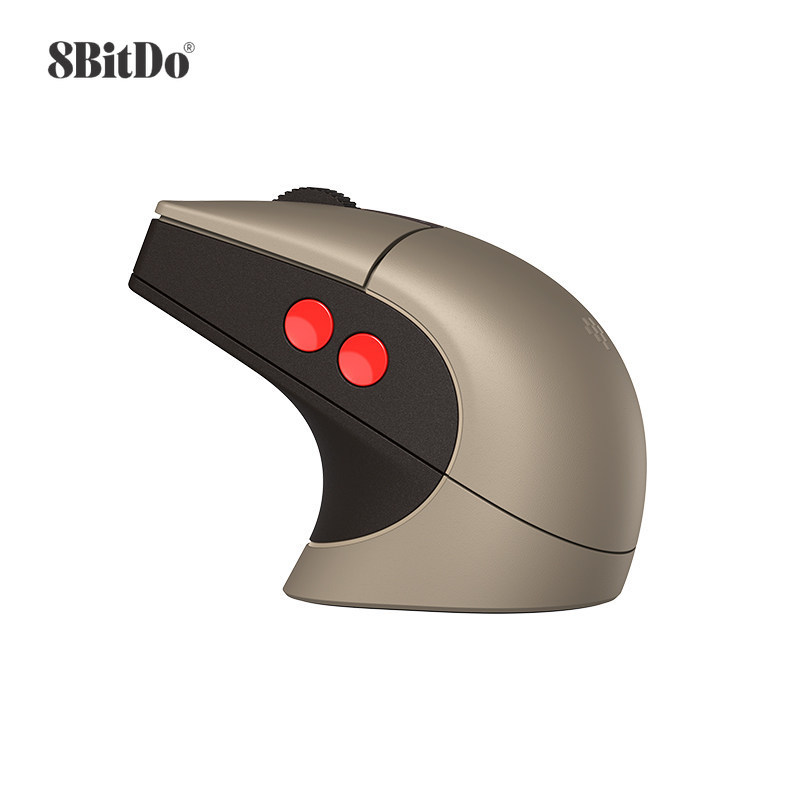 8BitDo Retro R8 C64 Edition Retro Mouse Tri-Mode Wireless CHARGING อายุการใช้งานแบตเตอรี่ยาวนาน Ergonomic เมาส์แบบพกพาพร้อมฐานชาร์จ