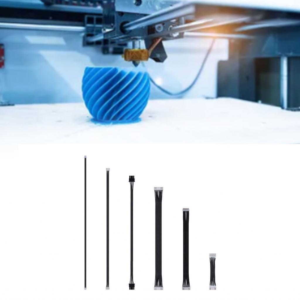 Janemy 6 ชิ้น 3D เครื่องพิมพ์สายเคเบิลสําหรับ Bambu Lab H2D AMS 2 Pro มอเตอร์ชุด