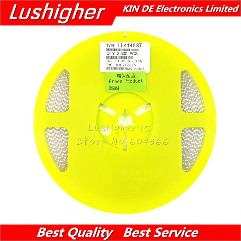 500PCS LL4148 LL34 4148 SOD-80 IN4148 LL-34 1N4148 ไดโอดสลับ SMD