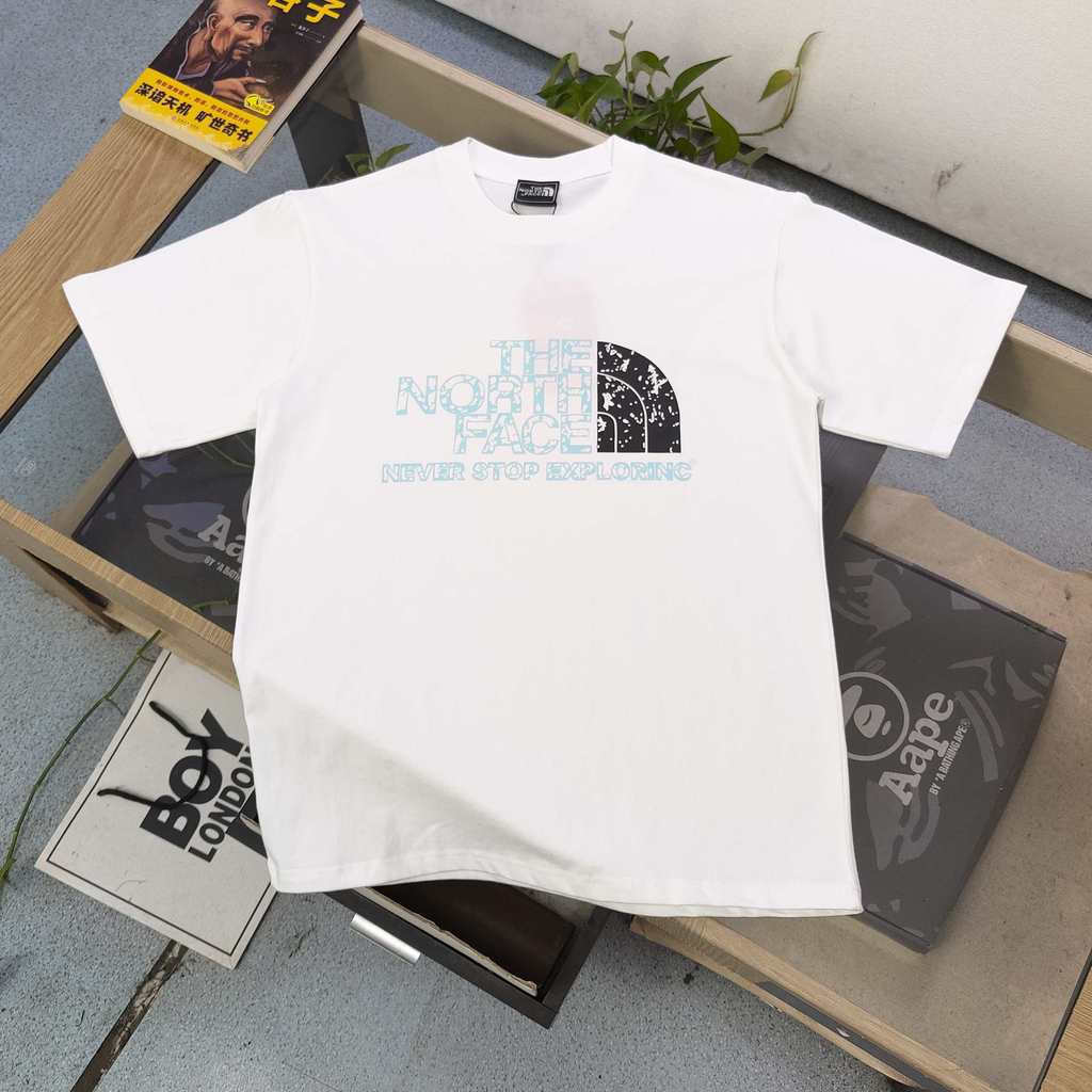 THE NORTH FACE/NORTH FACE-สไตล์ใหม่ 6XL2026 ต้นฤดูใบไม้ผลิสไตล์ใหม่เสื้อยืดแขนสั้นผู้ชายผู้หญิงคู่ขน