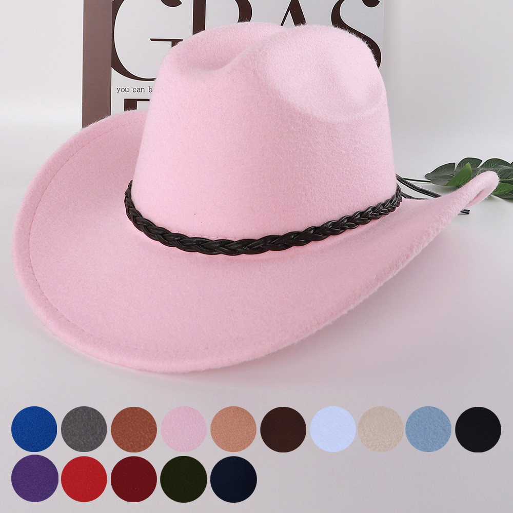 Cowboy hat, fashionable woven accessory hat, stylish clothing accessory, cowboy hat