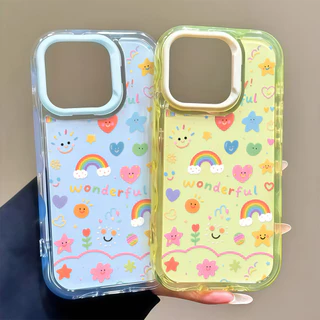 ✨จัดส่งฟรีภายในพื้นที่✨สภาพอากาศที่สวยงามเคสโทรศัพท์ซิลิโคนใสเหมาะสำหรับiPhone16 15 14 Pro Plus 13 12 11 PromaxเคสTPU