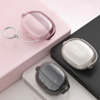 สําหรับ Shokz OpenDots ONE E310 หูฟังพร้อมล็อคที่ปลอดภัยและขาตั้งโทรศัพท์, Soft TPU กันกระแทกป้องกันกรณีใสพร้อมปากกาทําความสะอาดและพวงกุญแจ