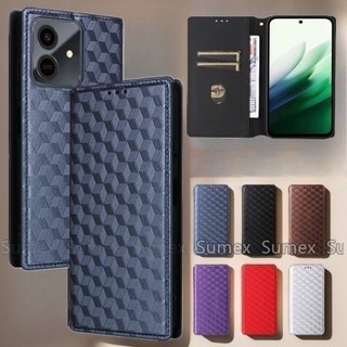 Lattice แม่เหล็กหนังสําหรับ Samsung Galaxy A57 A37 A17 A07 4G 5G LTE โทรศัพท์กรณี Stand Holder ช่องใส่การ์ดกระเป๋าสตางค์ปลอกกันกระแทกกันชน Samsunga57 Samsunga37 2026