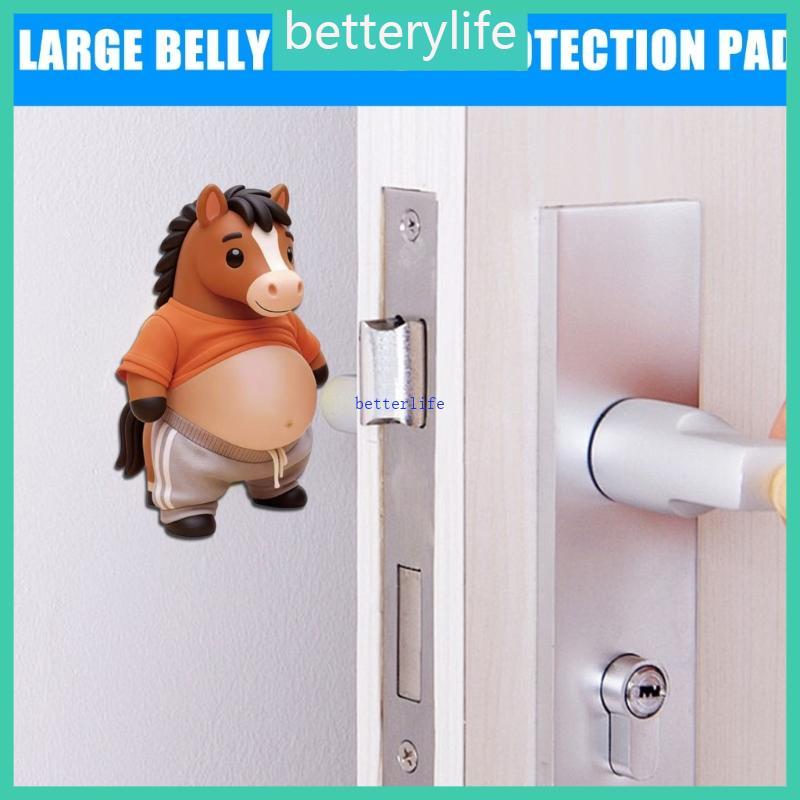 BTF น่ารัก Horse Shape Sticky สติกเกอร์ Decal สําหรับรถยนต์ความเครียดบรรเทาของเล่นและประตู Stoppers 