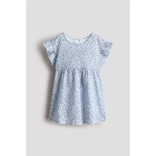 H&M(เอชแอนด์เอ็ม) เดรสผ้าฝ้ายแขนระบาย เด็กผู้หญิง 1332405_2