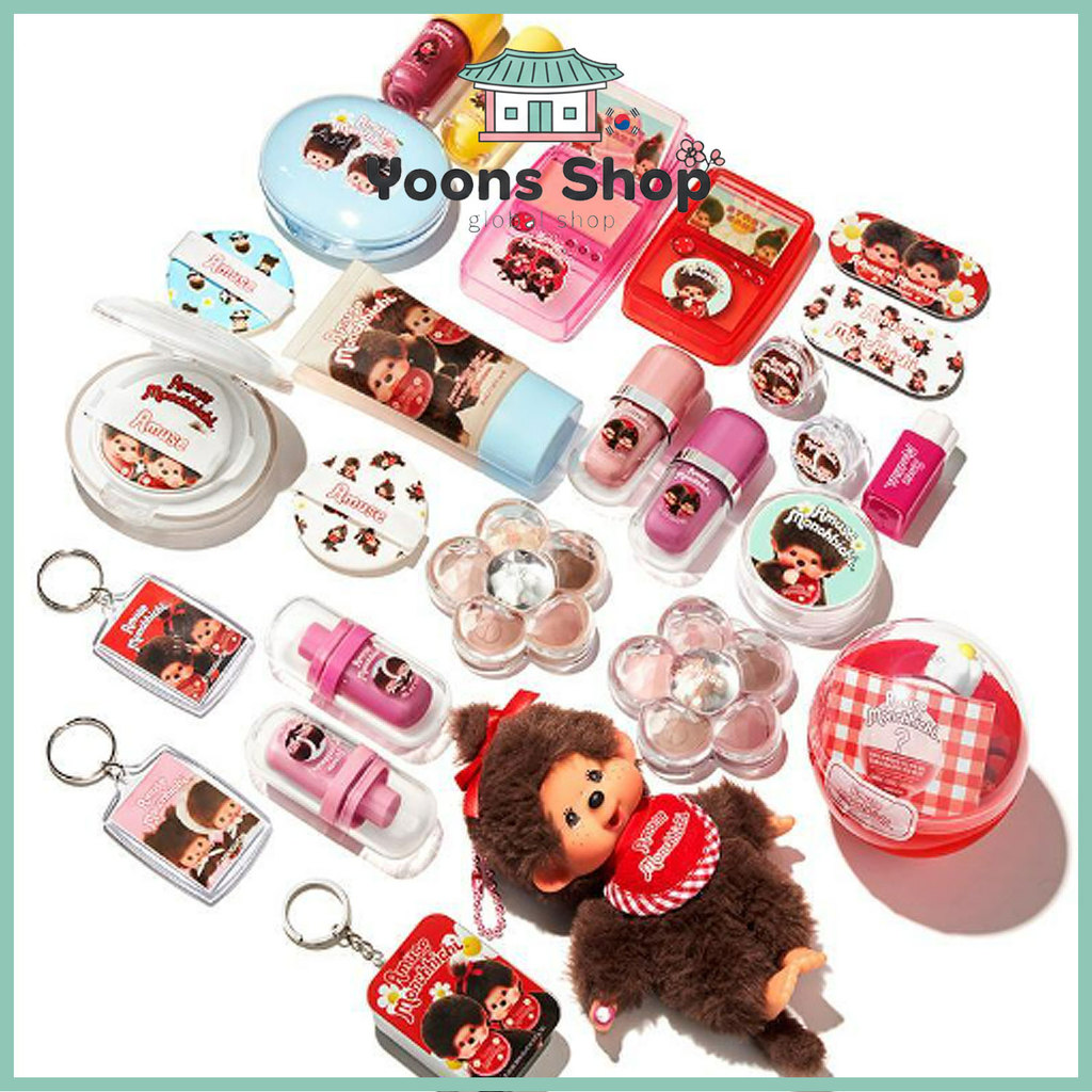 [Amuse X Monchchichi Collaboration] ลิปกลอส/คุชชั่น/Tint/Lip Oil/อายพาเลท/พัฟ/Lip & Cheek_จากเกาหลี
