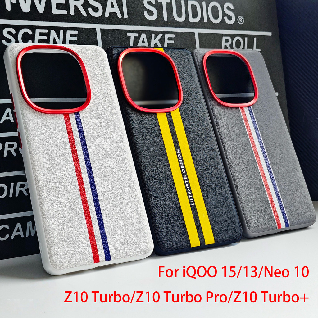 สําหรับ IQOO 15/13/Z10 Turbo Pro+ Neo 10 รถสปอร์ต Track-Inspired Design เคสโทรศัพท์หนัง / IQOO เคสกั