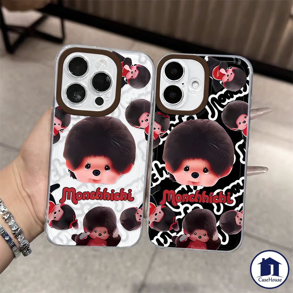 การ์ตูนคู่รักน่ารัก มอนชิชิ นุ่มนิ่ม เคส Oppo A6 A5 A3 X Pro A60 A18 A79 A78 A38 A17 A78 A16 A57 A35 A54 A9 A36 A58 A53