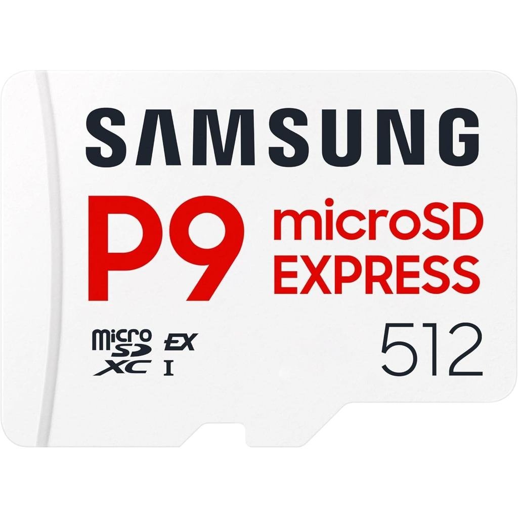 การ์ดด่วน microSD ของ Samsung P9 Express, การ์ดหน่วยความจํา microSDXC 512GB, สูงสุด 800 MB/s, สําหรั
