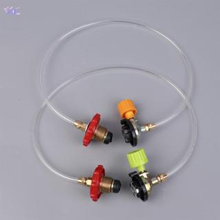 ตั้งแคมป์เตาแก๊สและอุปกรณ์สำรอง พร้อมอะแดปเตอร์เติมแก๊สและวา…