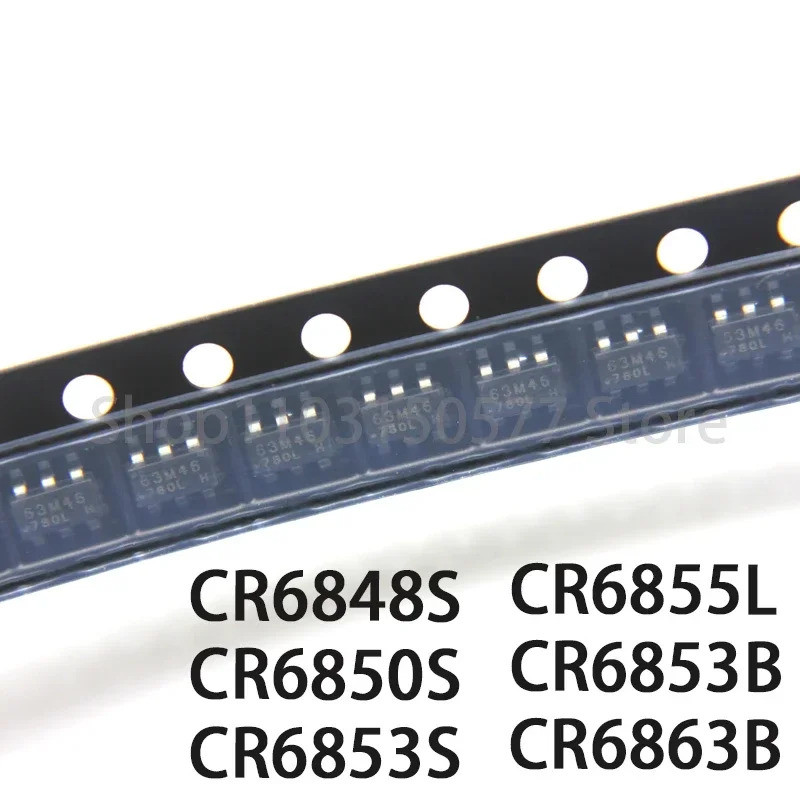 5PCS CR6848S CR6850S CR6853S CR6855L CR6853B CR6863B SOT23-6 ชิป Ic